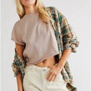 Free People Perfect Tee in Bunny